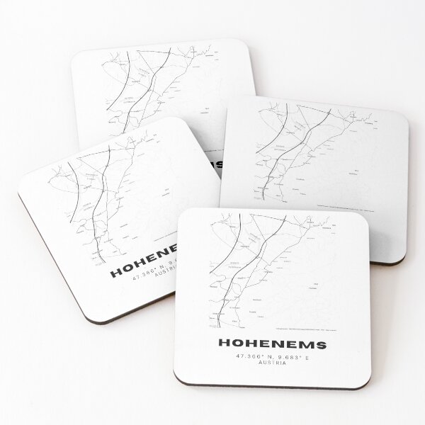 Item preview, Hohenems Map – Minimalist Vorarlberg Wall Print designed and sold by RM-Journey.