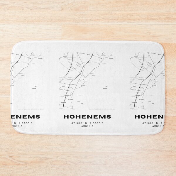 Item preview, Hohenems Map – Minimalist Vorarlberg Wall Print designed and sold by RM-Journey.
