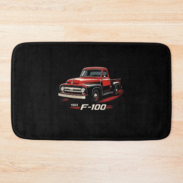 Item preview, 1953 Ford F-100 Vintage Pickup in Red and Black Retro Muscle Style designed and sold by TheArtOfCar.