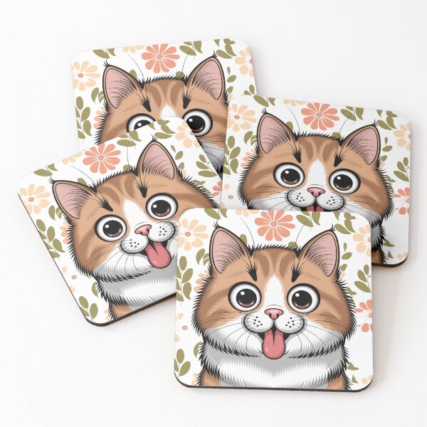 Item preview, The Orange Cat sticking its tongue out designed and sold by Ink And Inspire.