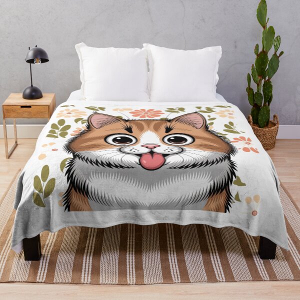 Item preview, The Orange Cat sticking its tongue out designed and sold by Ink And Inspire.