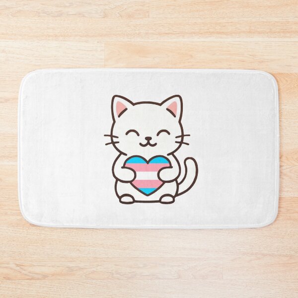 Item preview, Lucky Trans Pride Cat designed and sold by PagonDragon.