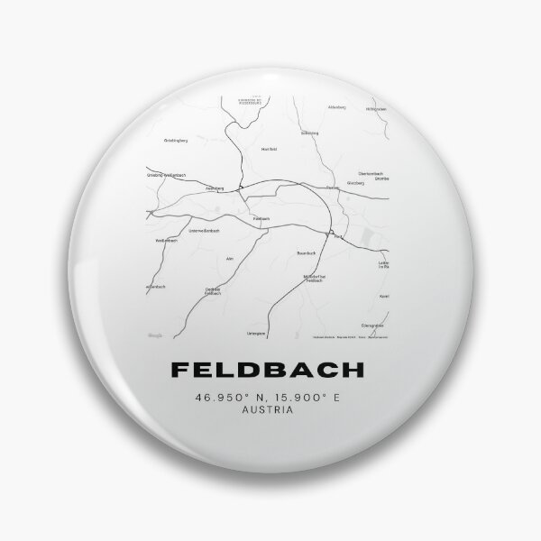 Item preview, Feldbach Map – Modern Minimalist Austria City Design designed and sold by RM-Journey.