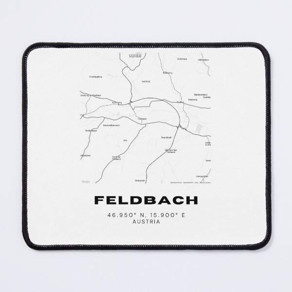 Item preview, Feldbach Map – Modern Minimalist Austria City Design designed and sold by RM-Journey.