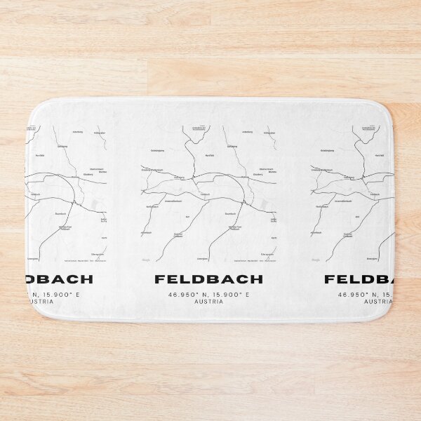 Item preview, Feldbach Map – Modern Minimalist Austria City Design designed and sold by RM-Journey.