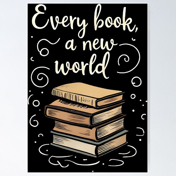 Item preview, Each Book Is A New World designed and sold by Simple_Designs.