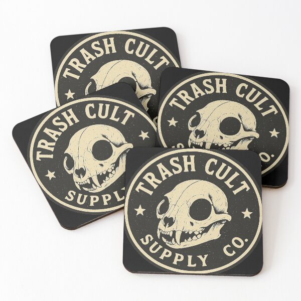 Item preview, Trash Cult Supply Co. | Grunge Raccoon Skull Logo designed and sold by TrashCultSupply.