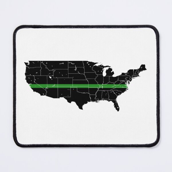 Item preview, Continental United States Thin Green Line designed and sold by PhilbonianDezin.