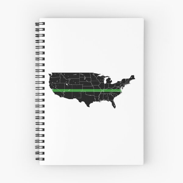 Item preview, Continental United States Thin Green Line designed and sold by PhilbonianDezin.