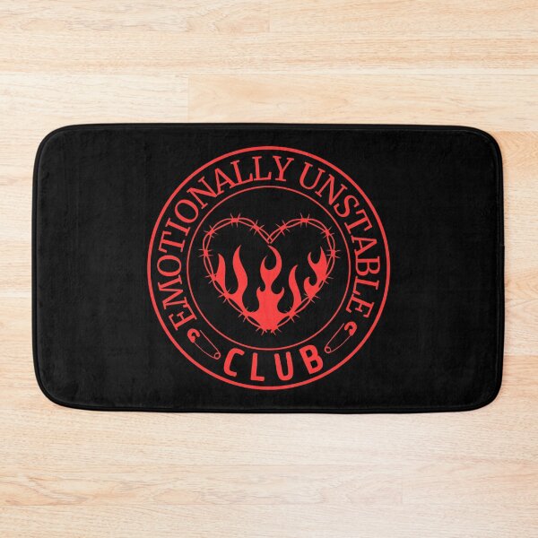 Item preview, Emotionally unstable club - black and red designed and sold by Fantasy Cache.