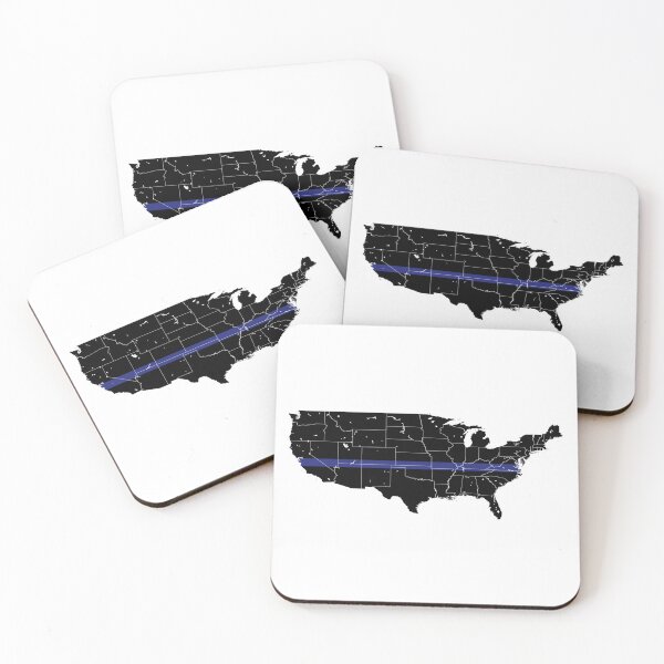 Item preview, Continental United States Thin Blue Line designed and sold by PhilbonianDezin.