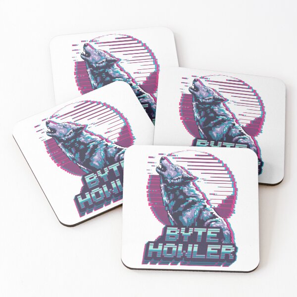 Item preview, Byte Howler Glitch Wolf designed and sold by NaturePixel.