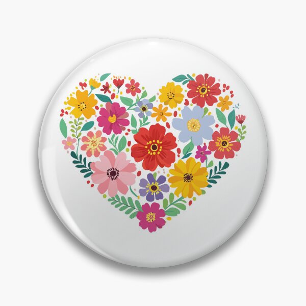 Item preview, Blooming heart of flowers sticker designed and sold by DesignPMG.