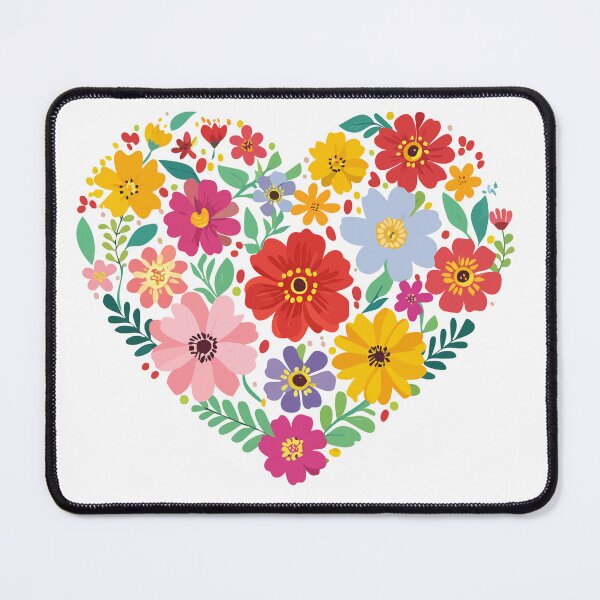 Item preview, Blooming heart of flowers sticker designed and sold by DesignPMG.