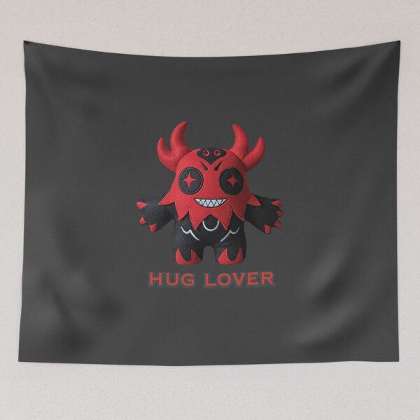 Item preview, Hug Lover - Cute Demon Plush Toy designed and sold by KiwiRider.