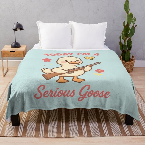 Item preview, Today I'm A Serious Goose Cute Meme Cartoon Animal designed and sold by NosandEdgy.