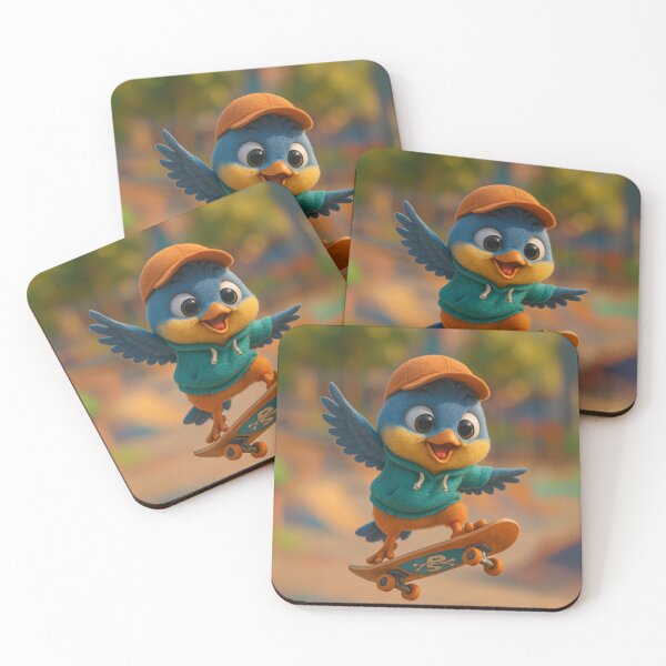 Item preview, Skater Bird designed and sold by Sillytoe.