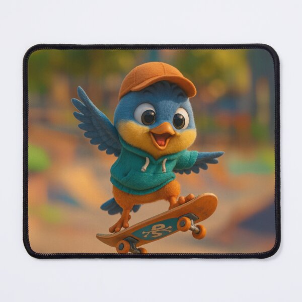Item preview, Skater Bird designed and sold by Sillytoe.