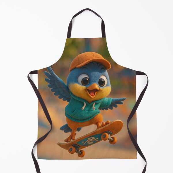 Item preview, Skater Bird designed and sold by Sillytoe.