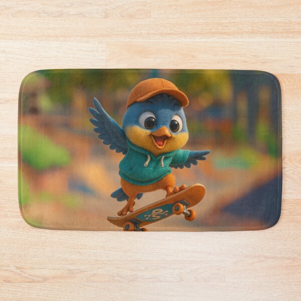Item preview, Skater Bird designed and sold by Sillytoe.