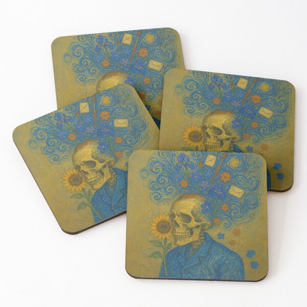 Item preview,  Vincent Van Gogh’s Skull - Blooming Mind designed and sold by InnaPo ⭐⭐⭐⭐⭐.