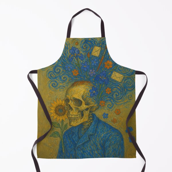 Item preview, Vincent Van Gogh’s Skull - Blooming Mind designed and sold by InnaPo ⭐⭐⭐⭐⭐.
