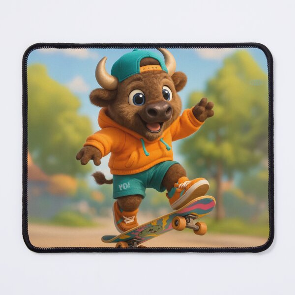 Item preview, Skater Bison designed and sold by Sillytoe.