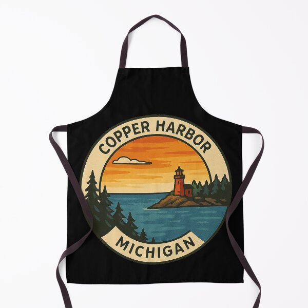 Item preview, Copper Harbor Michigan Vintage Circular Design designed and sold by American Travels.