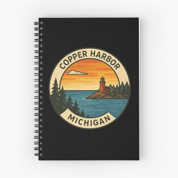 Item preview, Copper Harbor Michigan Vintage Circular Design designed and sold by American Travels.