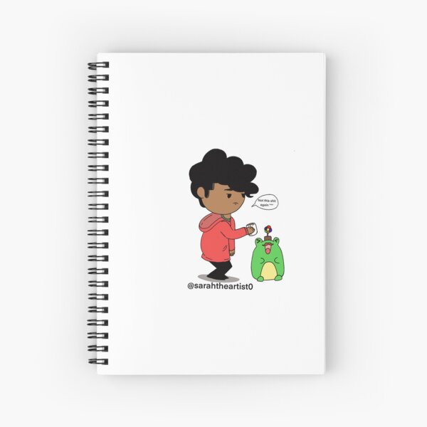 Item preview, Sarah & Mr, Froggy Adventure Poster, Spiral Notebooks  designed and sold by Sarahtheartist0.