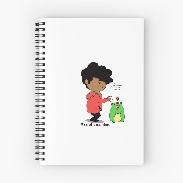 Item preview, Sarah & Mr, Froggy Adventure Poster, Spiral Notebooks  designed and sold by Sarahtheartist0.