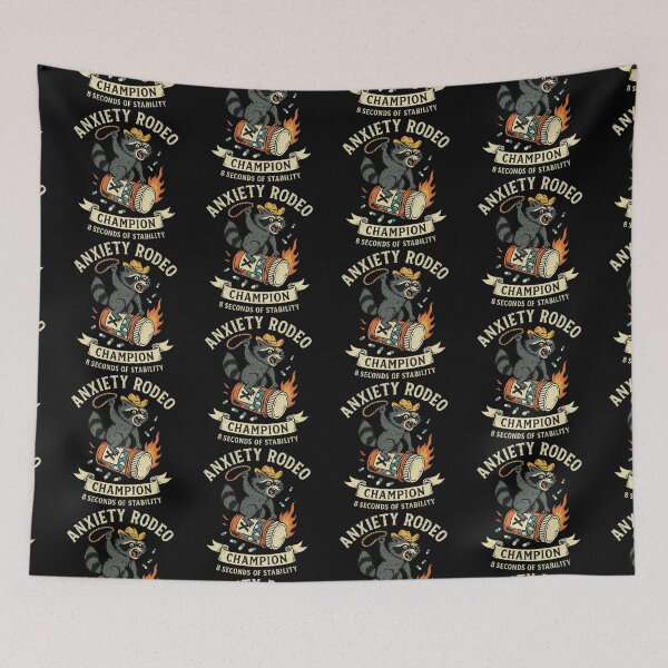 Item preview, Anxiety Rodeo Champion – 8 Seconds of Stability designed and sold by TrashCultSupply.
