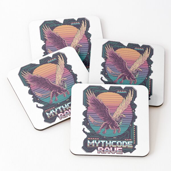 Item preview, Mythcode Rave – Cyber Griffin Neon Fantasy designed and sold by NaturePixel.