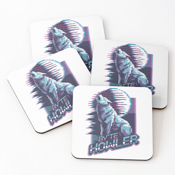 Item preview, Byte Howler Glitch Wolf Art designed and sold by NaturePixel.