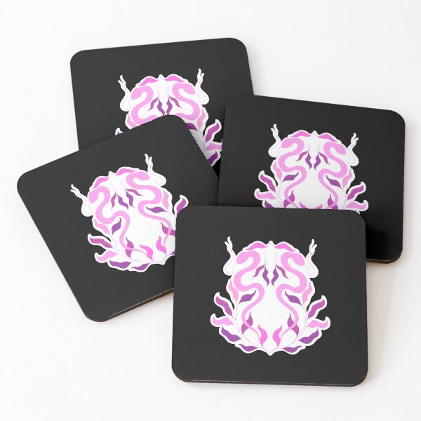 Item preview, Pink snakes and bay leaves designed and sold by Elifndz.