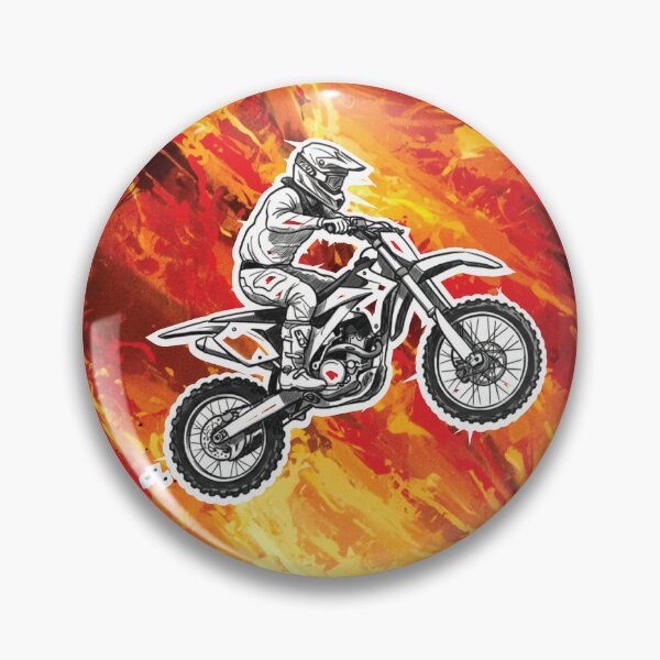 Item preview, Fiery Motocross Rider - Action Graphic designed and sold by KiwiRider.
