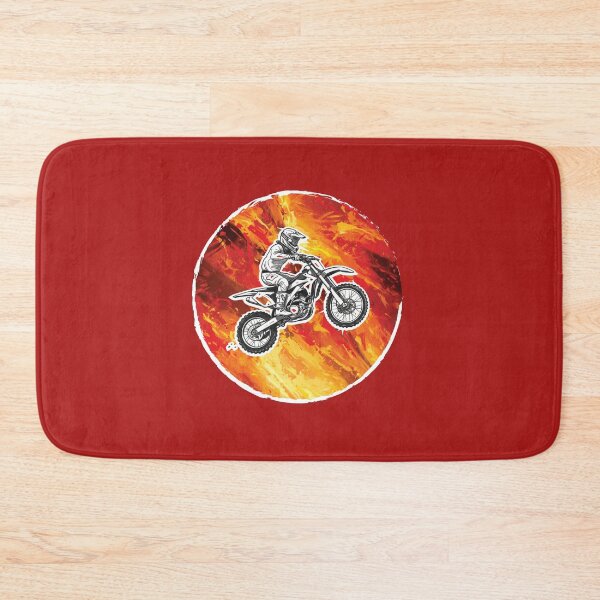 Item preview, Fiery Motocross Rider - Action Graphic designed and sold by KiwiRider.