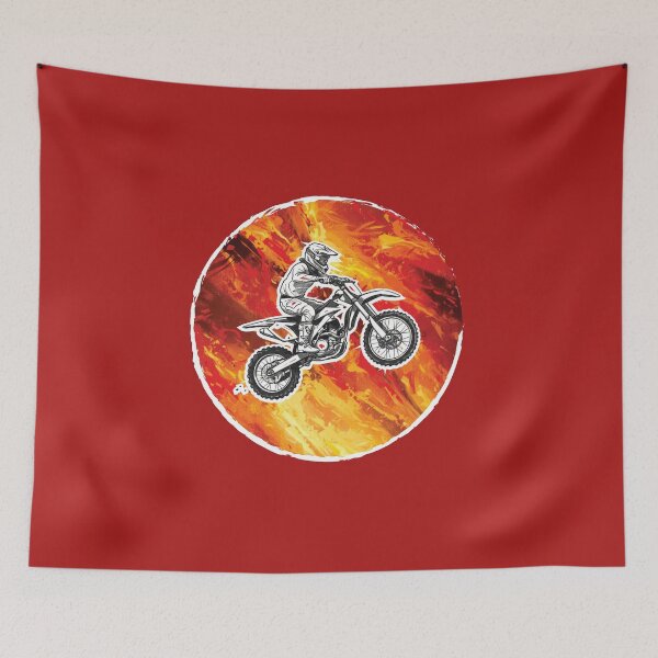 Item preview, Fiery Motocross Rider - Action Graphic designed and sold by KiwiRider.