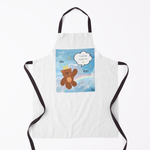 Item preview, Mono Bear Message – Feeling Awesome (Blue Cloud) designed and sold by mintmono-studio.