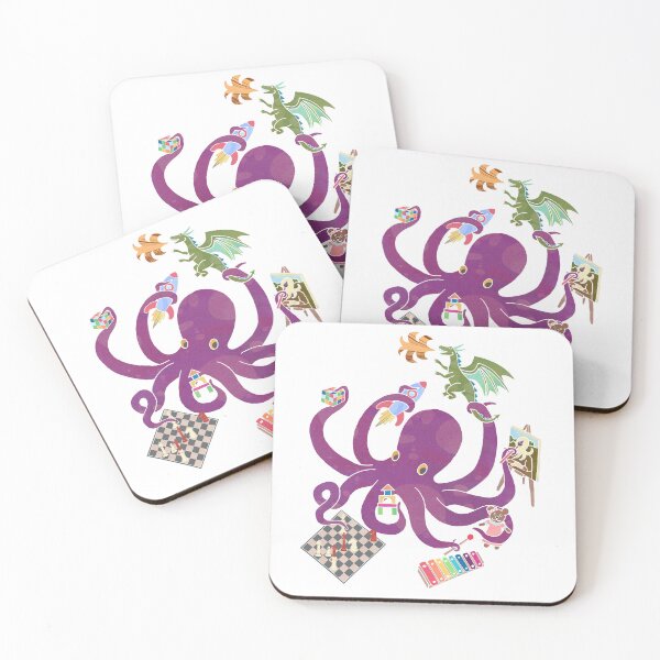 Item preview, Octopus Playtime – Whimsical Kids Room Art designed and sold by Nautilus Kids Art.