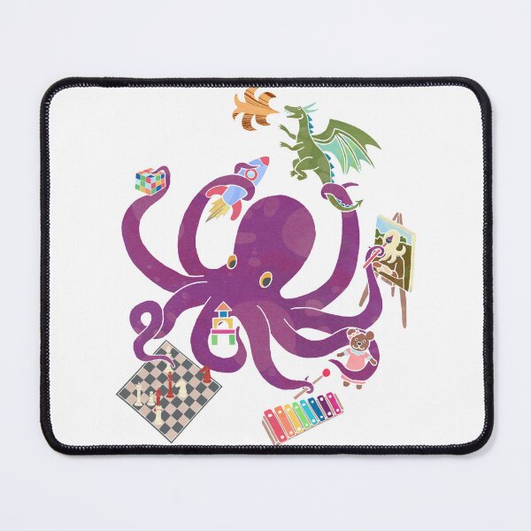 Item preview, Octopus Playtime – Whimsical Kids Room Art designed and sold by Nautilus Kids Art.