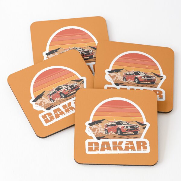 Item preview, Dakar Rally Car - Vintage Sunset Graphic designed and sold by KiwiRider.