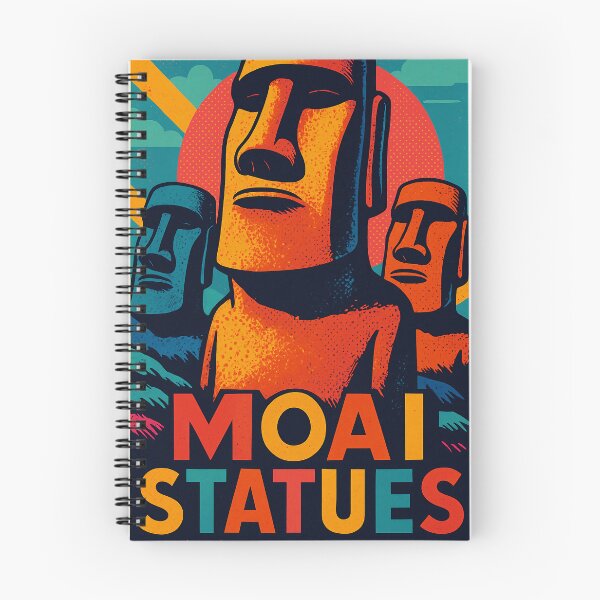 Item preview, Vibrant Retro Pop Art Travel Poster Featuring Moai Statues | Iconic Easter Island Monuments in Bold Digital Style | Colorful and Nostalgic Tourist Art | Vintage Travel Vibe with Cultural Flair designed and sold by PaintedPixels01.