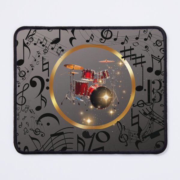 Item preview, Drum Music Everywhere Orginal Graphic Art designed and sold by BrightrDayMusicArt.