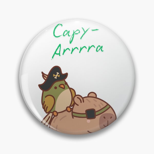 Item preview, Pirate capybara designed and sold by AutisticShark.