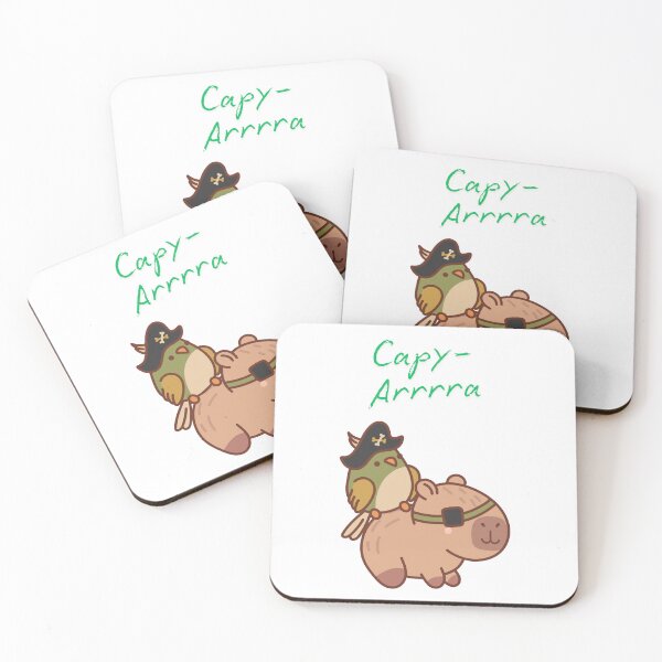 Item preview, Pirate capybara designed and sold by AutisticShark.