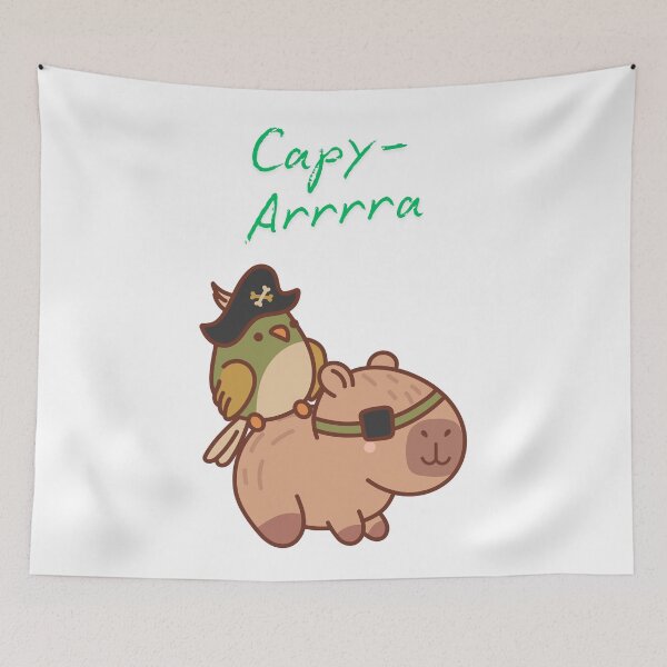 Item preview, Pirate capybara designed and sold by AutisticShark.
