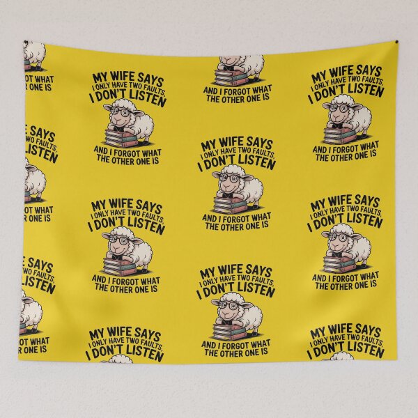 Item preview, My Wife Says I Only Have Two Faults  designed and sold by artofProduct.