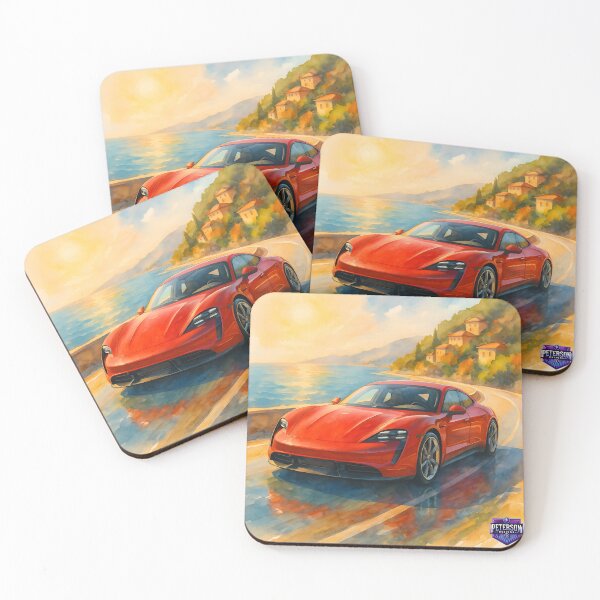 Item preview, Porsche Taycan Fanart (Red) designed and sold by Peterson Designs.