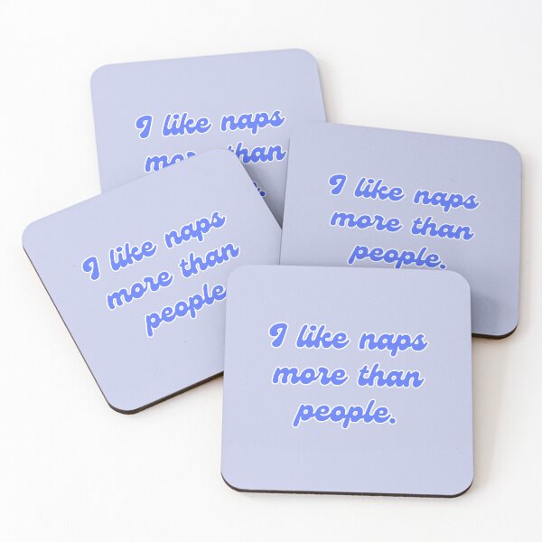 Item preview, I like naps more than people designed and sold by PopCultureAndStuff.